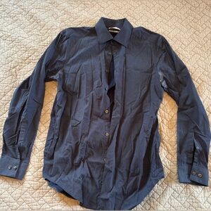 Navy Blue and White Men’s Calvin Klein Shirt 15 1/2 32/33